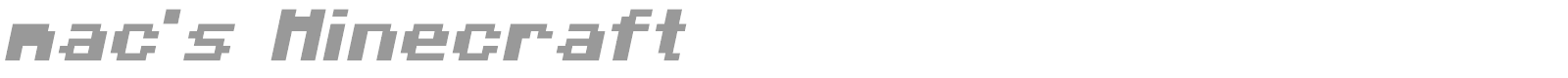 Mac's Minecraft font preview